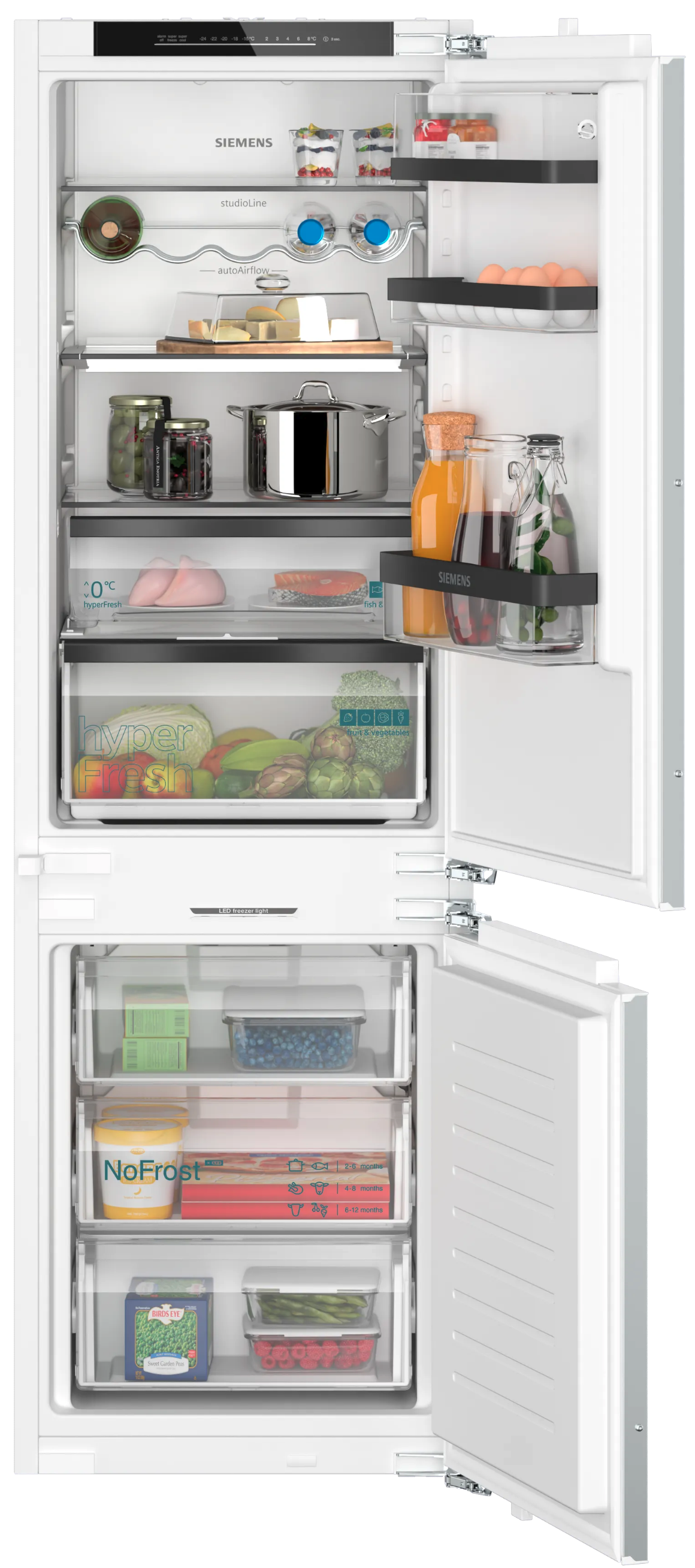 SIEMENS KI86NSDB0 iQ500 koel-/vriescombinatie - 178cm