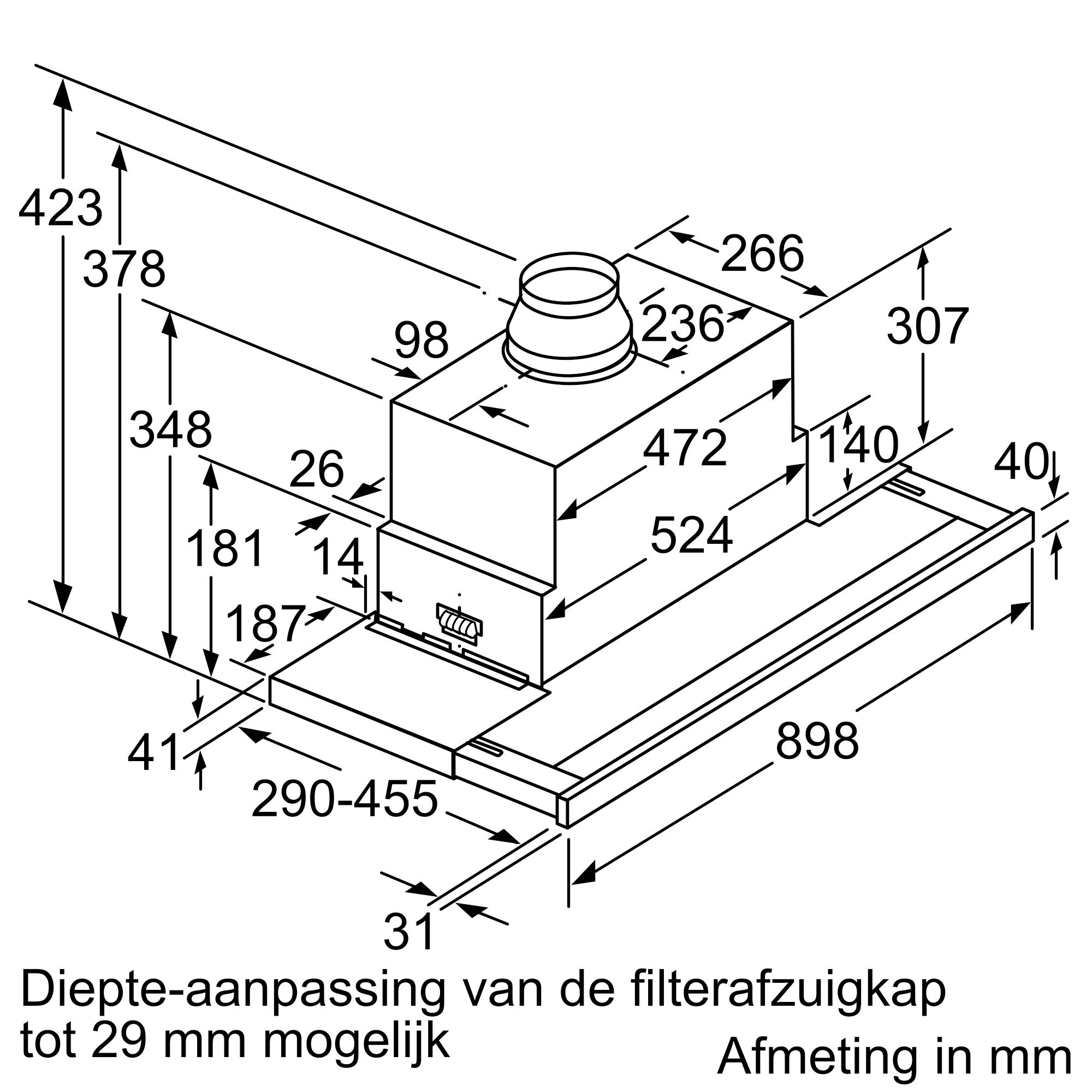 SIEMENS LI99SA684 IQ700 telescopische dampkap - 90cm