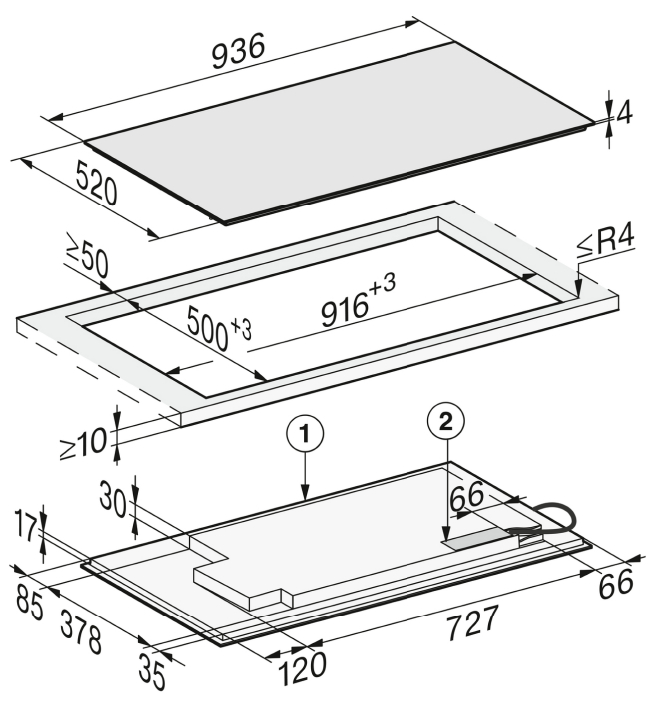MIELE KM7899FL inductiekookplaat - 90cm