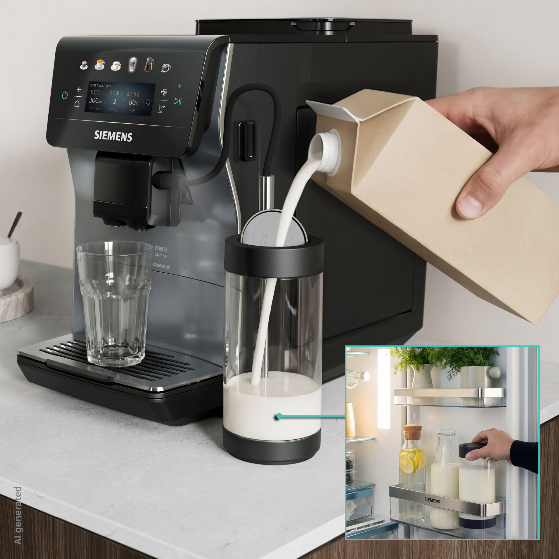 SIEMENS TP603EF6 EQ600 espresso machine
