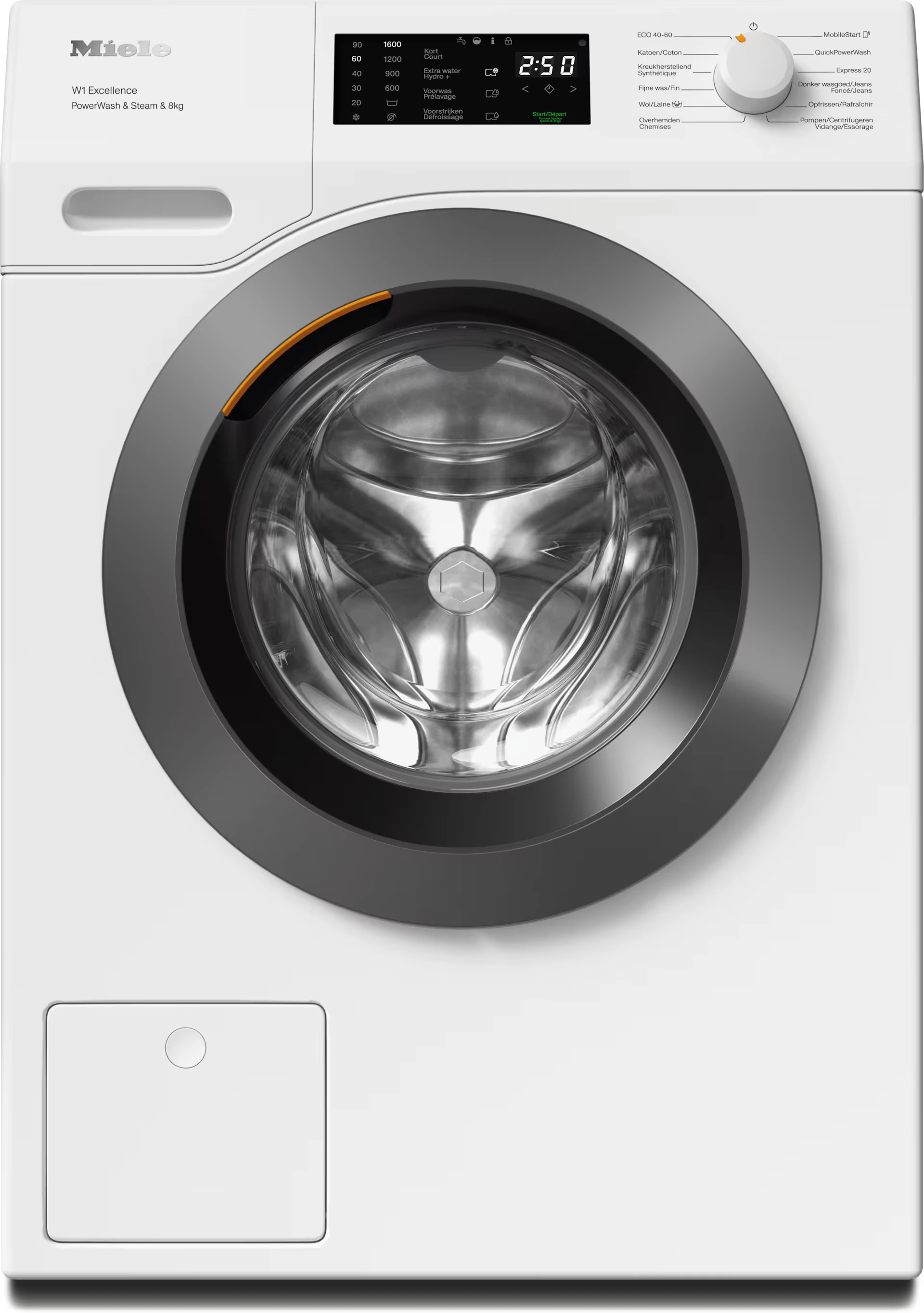 MIELE WEC395WPS CHROME EDITION wasmachine