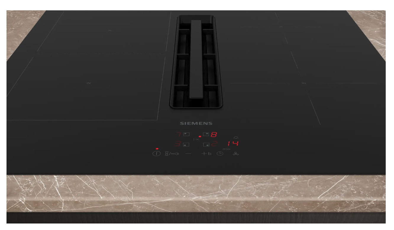 SIEMENS ED611BS16E IQ300 kookplaat met afzuiging - 60cm
