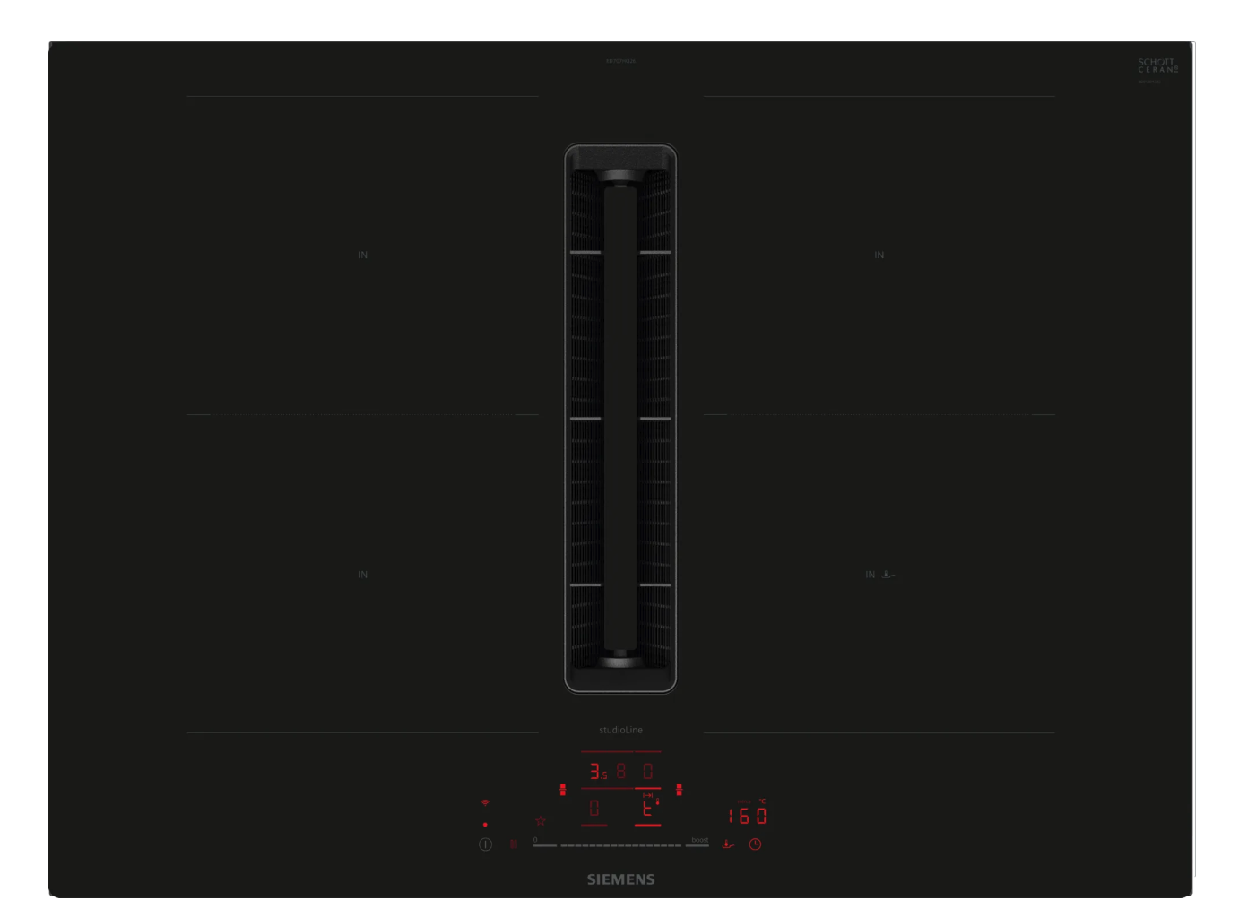 SIEMENS ED707HQ26E iQ500 kookplaat met afzuiging - 70cm