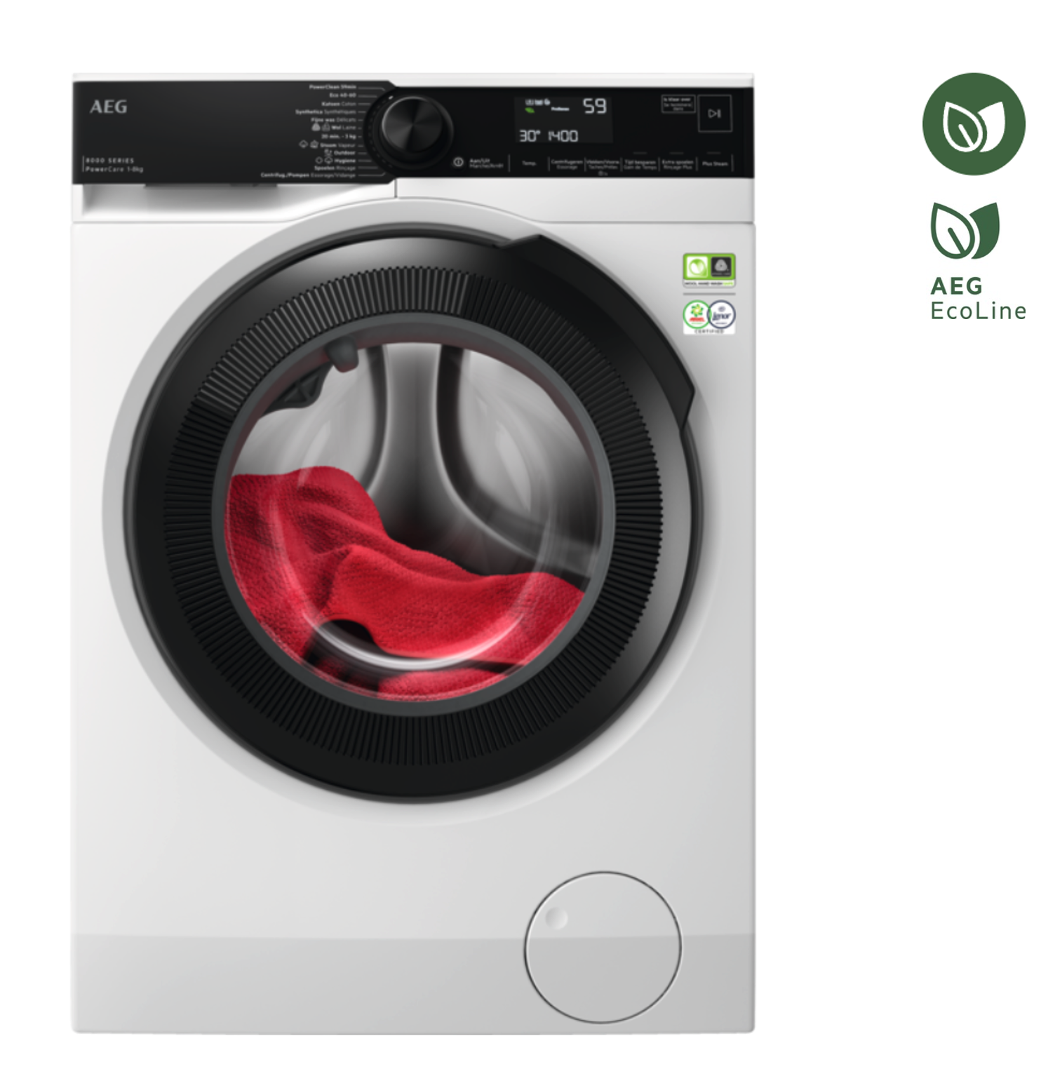 AEG LR86R844 8000 wasmachine