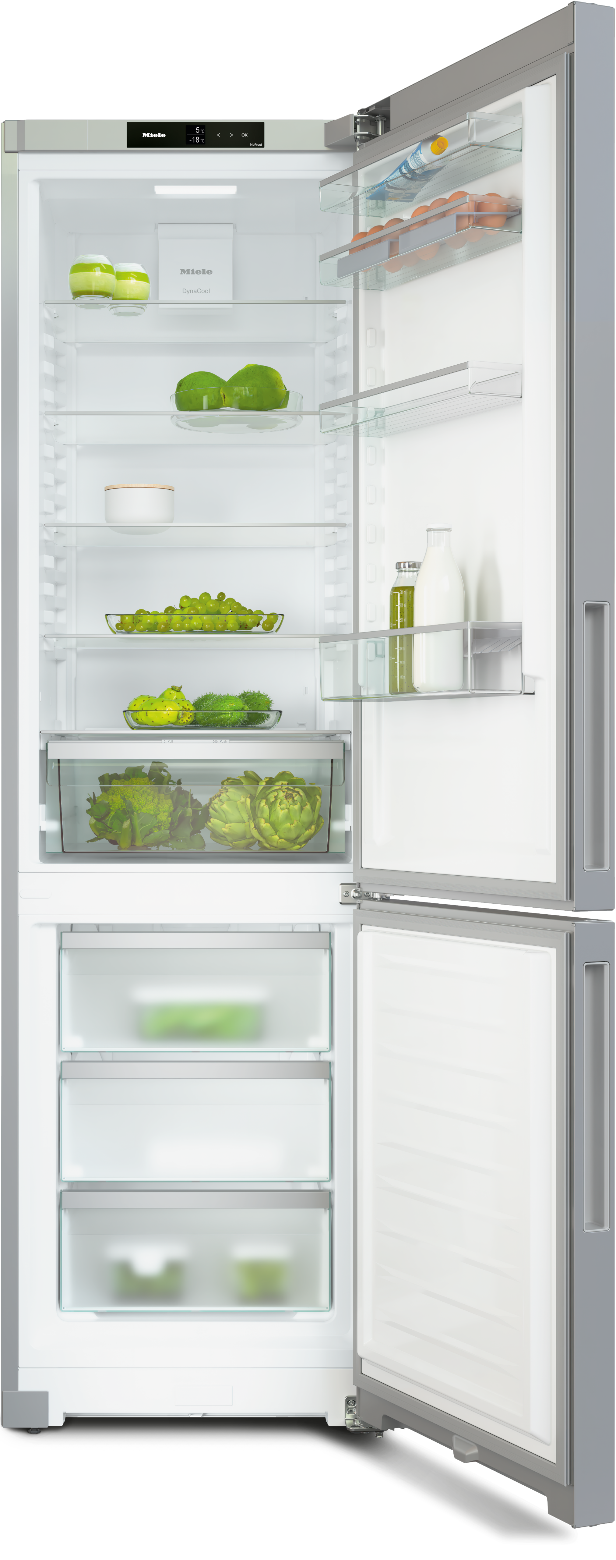 MIELE KFN4395DDEL vrijstaande koel-/vriescombinatie - 201cm