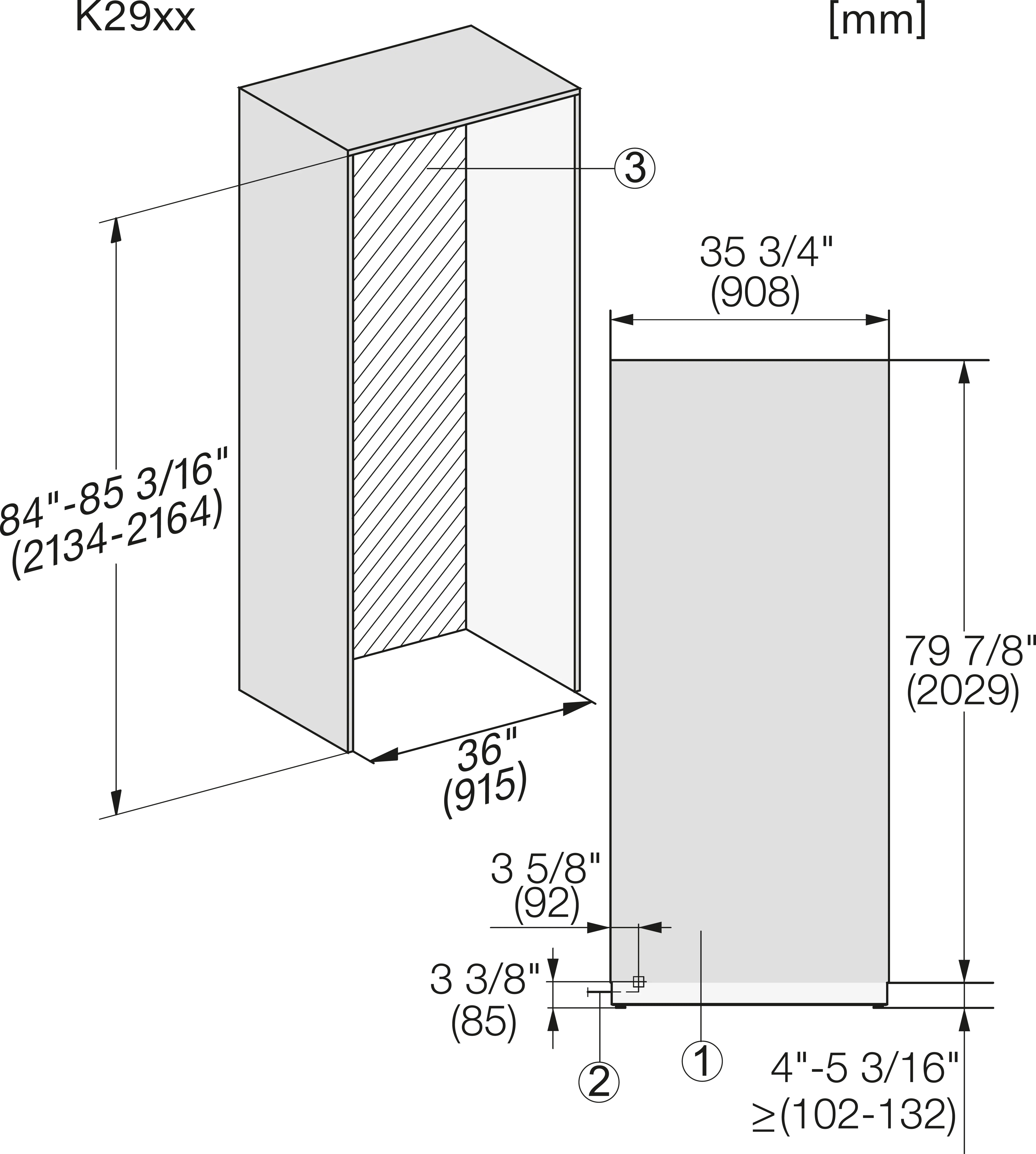 MIELE K2902VI MASTERCOOL koelkast zonder vriesvak - 213cm
