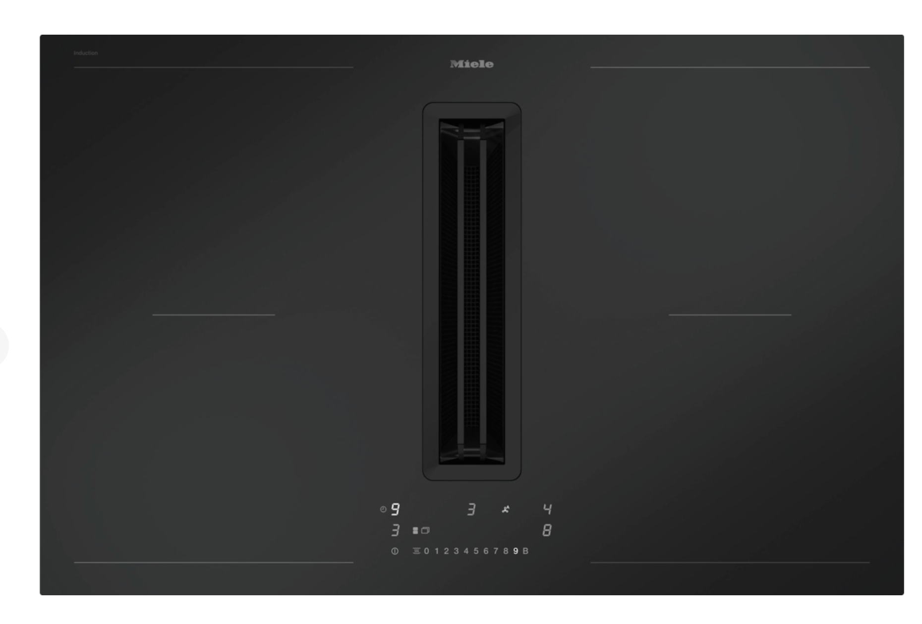 MIELE KMDA7876FL-U kookplaat met afzuiging - 80cm
