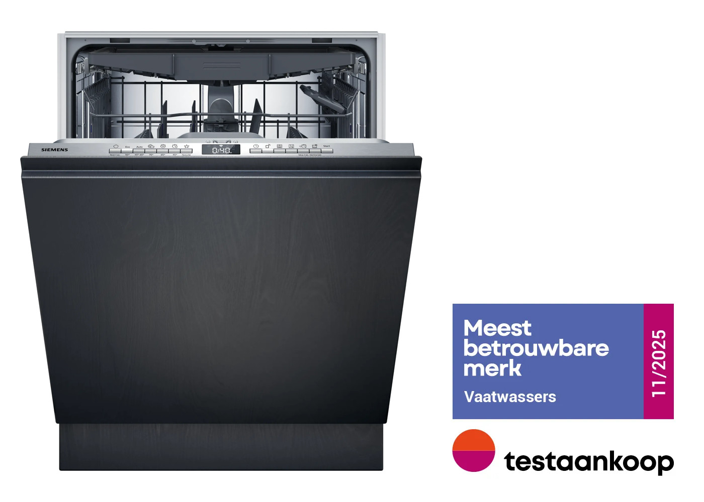 SIEMENS SN63EX03ME iQ300 vaatwasser volledig integreerbaar