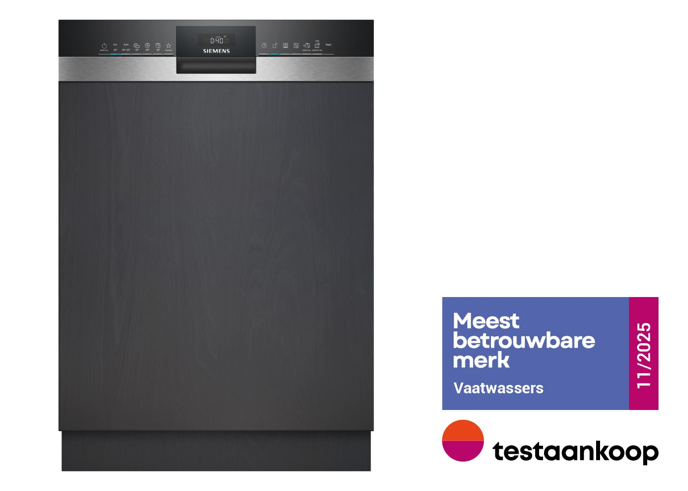 SIEMENS SN53HS16AE IQ300 vaatwasser met bedieningspaneel