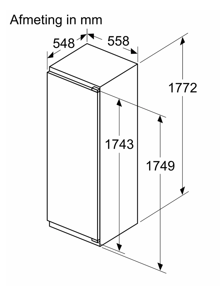 SIEMENS KI81RSDC0 IQ500 koelkast zonder vriesvak - 177cm