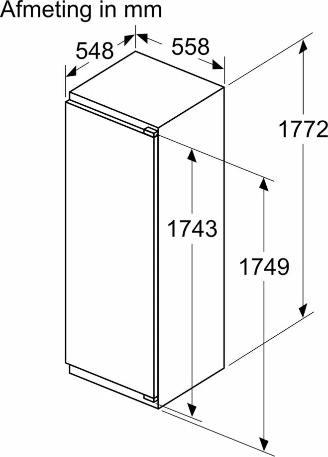 SIEMENS KI81RADC0 IQ500 koelkast zonder vriesvak - 177cm