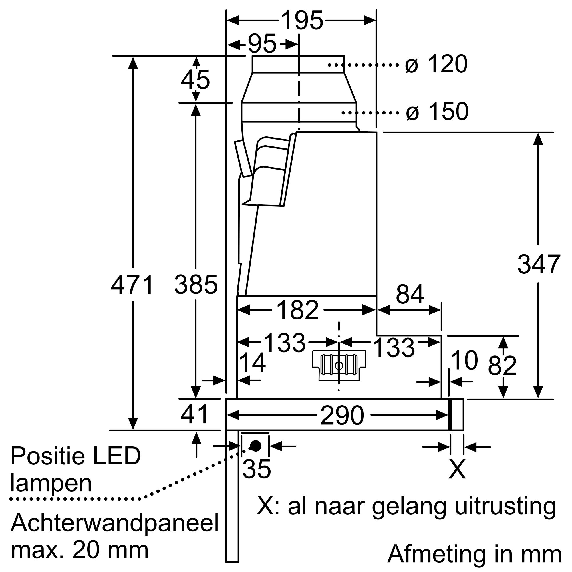 SIEMENS LI97RB531 IQ300 telescopische dampkap - 90cm