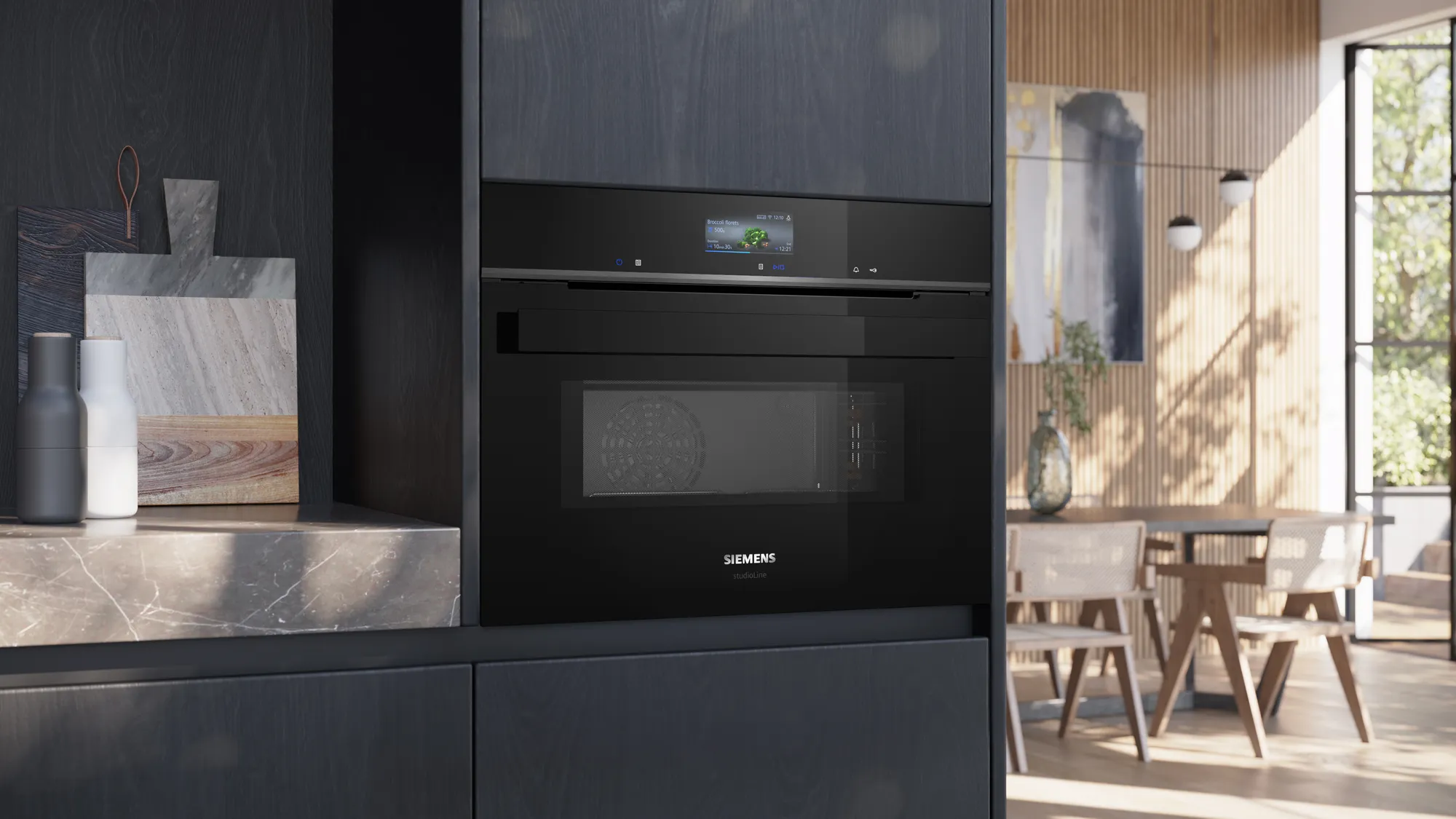 SIEMENS CM936GAB1 iQ700 multifunctionele oven met microgolfoven - 45cm
