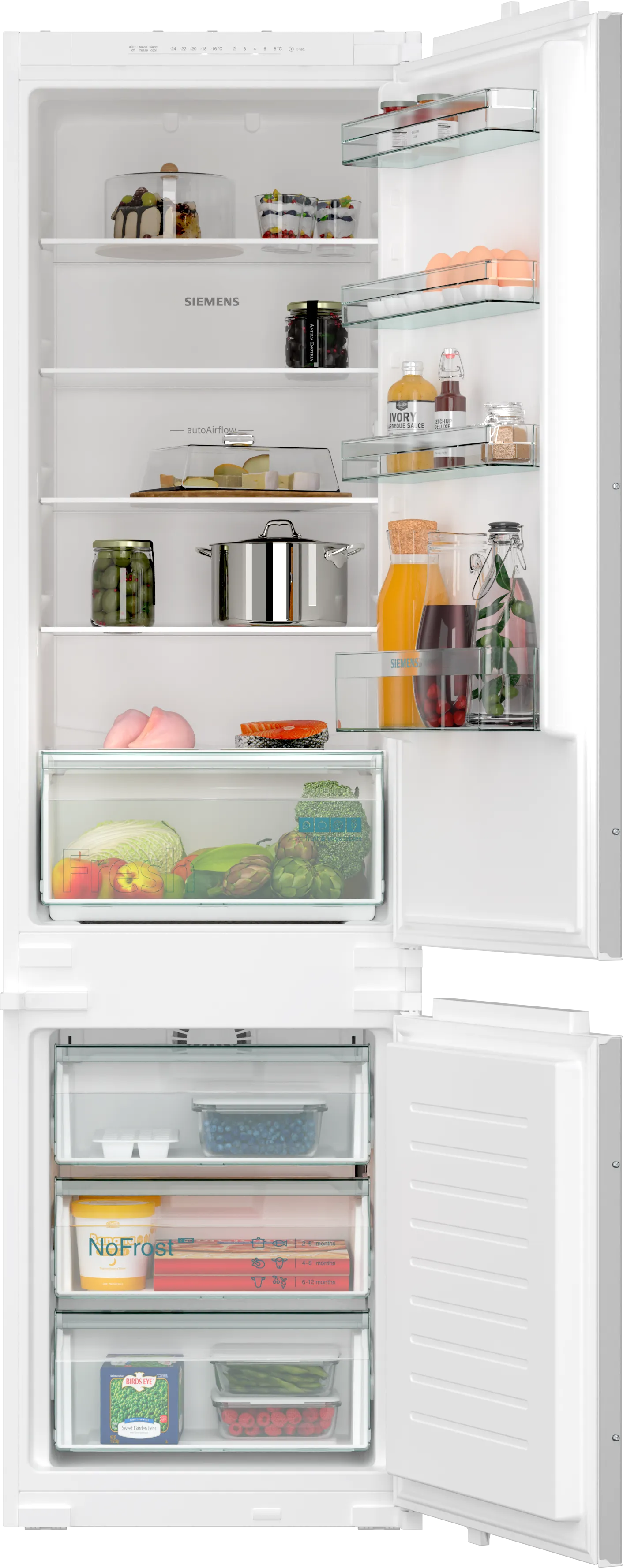SIEMENS KI96NNSE0 IQ100 koel-/vriescombinatie - 194cm