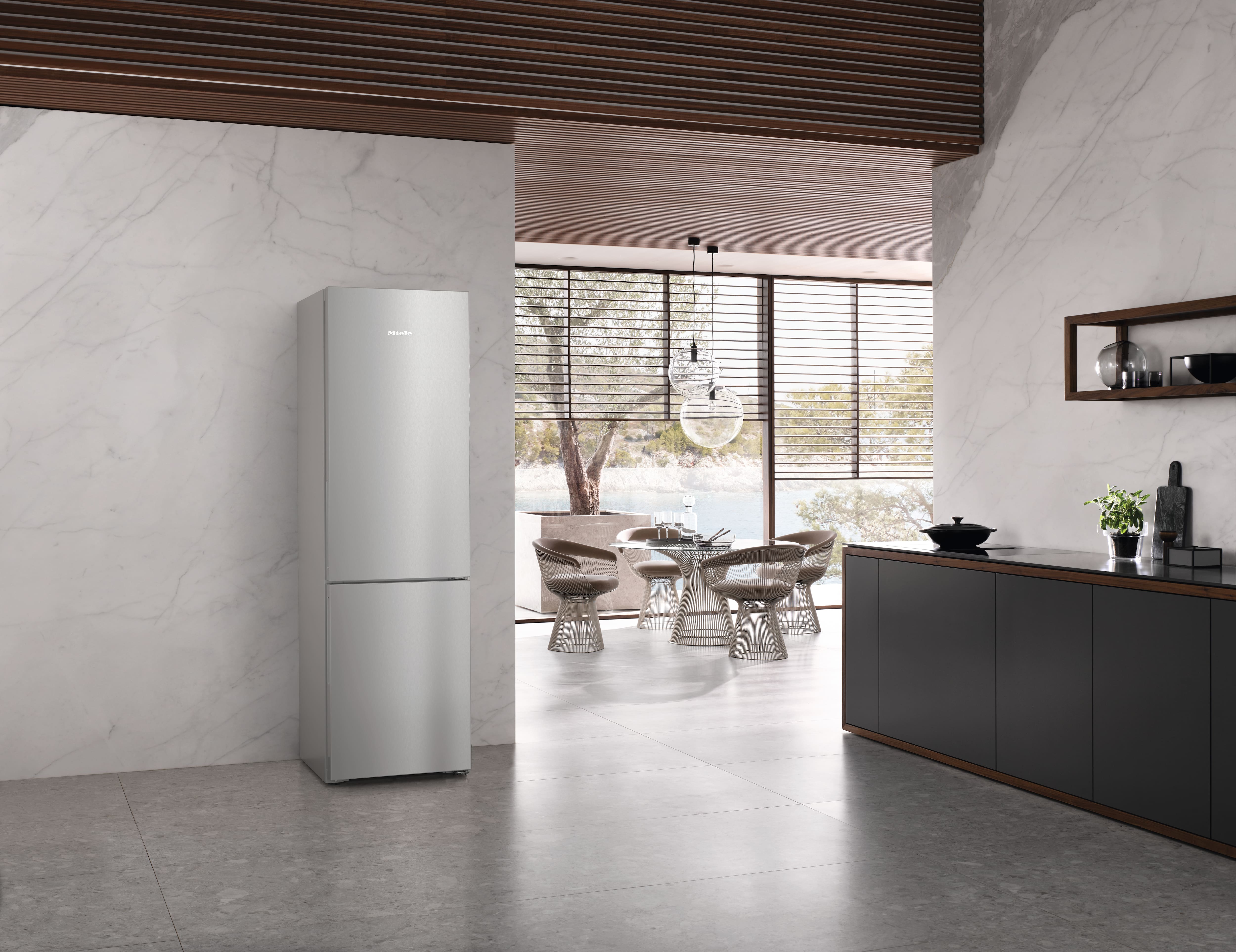 MIELE KFN4395DDEL vrijstaande koel-/vriescombinatie - 201cm